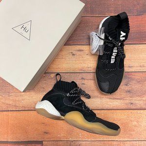 adidas Men's Crazy BYW PRD Pharrell Williams Black Gum Basketball Shoes